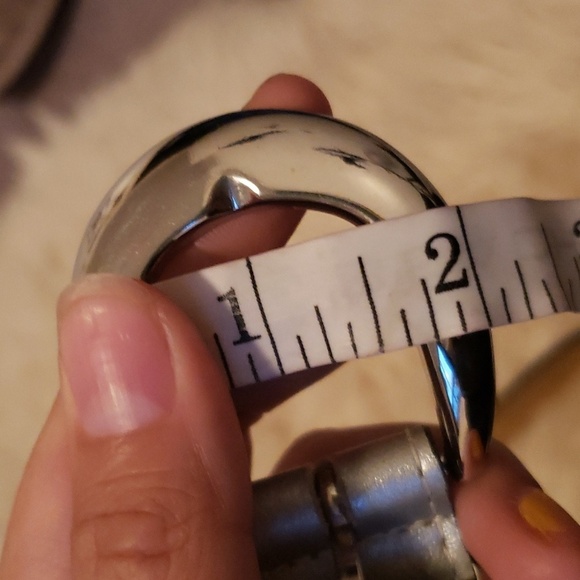 Vintage leather made in canada silver belt  with silve buckle small - Picture 8 of 8